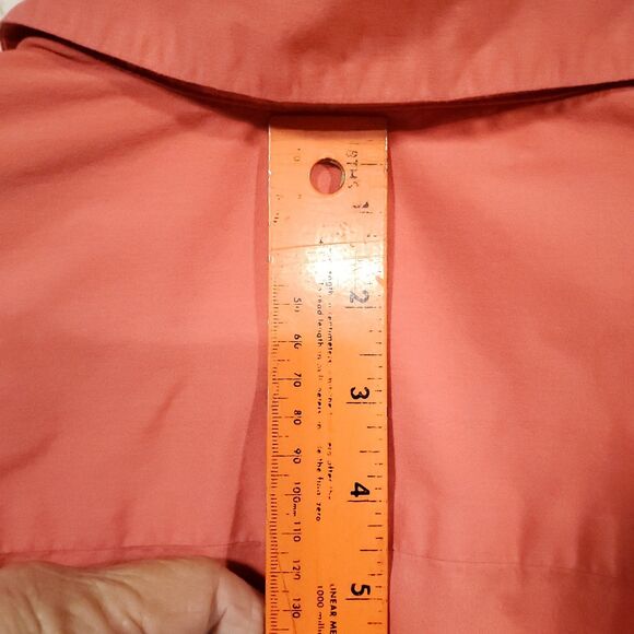 Dressbarn Womens Size 1X - 3/4 Sleeve Button Up Peach/Salmon Blouse/Shirt/Top - Picture 15 of 16